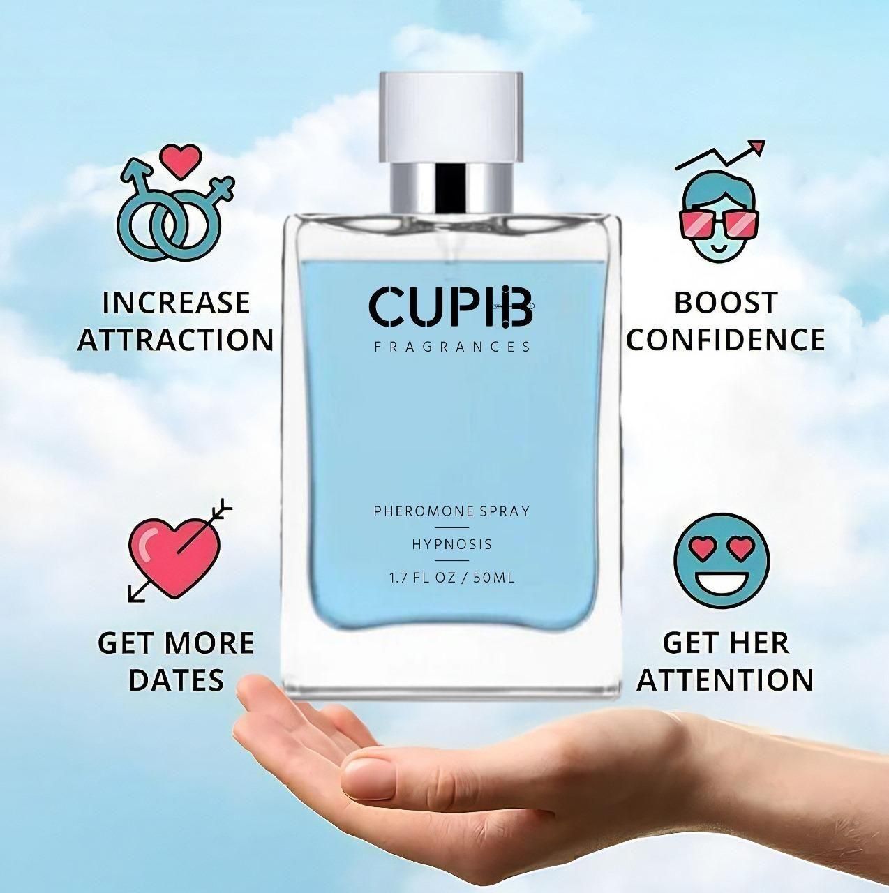 Cupid Pheromone Luxury Oud Perfume for Men (pack of 2)